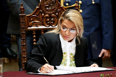 Tổng thống lâm thời tự xưng của Bolivia Jeanine Áñez. (Nguồn: Reuters)