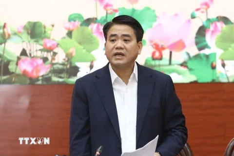Chủ tịch Ủy ban Nhân dân thành phố Hà Nội Nguyễn Đức Chung. (Nguồn: TTXVN)