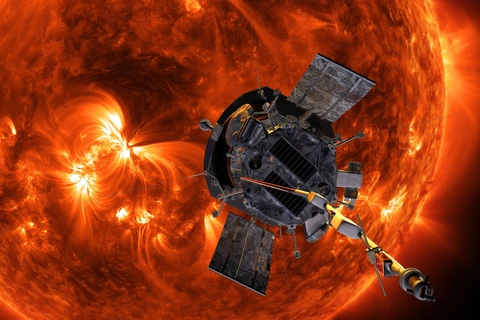 Tàu thăm dò Parker Solar tiếp cận gần hơn với bề mặt Mặt Trời. (Nguồn: NASA)