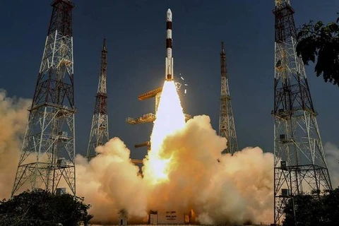 Một vụ phóng vệ tinh của Ấn Độ. (Ảnh minh họa. Nguồn: thehindu)