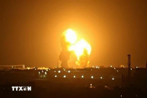 Một căn cứ quân sự của Mỹ tại Iraq trúng rocket phóng từ Iran. (Ảnh: IRNA/TTXVN)