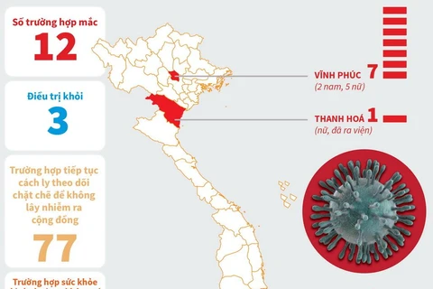 Việt Nam ghi nhận thêm 2 ca dương tính với virus corona.