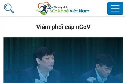 'Sức khỏe Việt Nam' là ứng dụng giúp người dân tự đánh giá nguy cơ nhiễm nCoV.