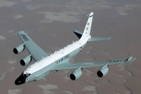 Máy bay trinh sát RC-135W Rivet Joint. (Nguồn: Yonhap)