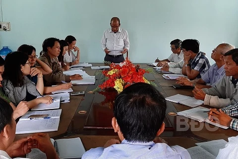 Ban Chấp hành Đảng bộ phường Nhơn Hưng họp thông qua đề án nhân sự. (Nguồn: Báo Bình Định)