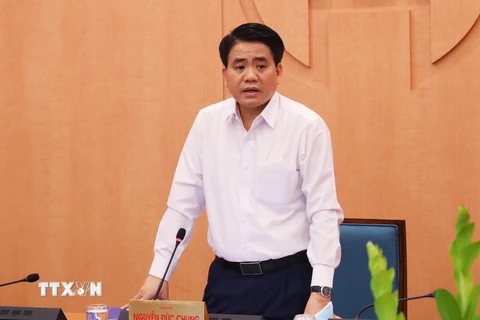 Chủ tịch Ủy ban Nhân dân thành phố Hà Nội Nguyễn Đức Chung. (Nguồn: TTXVN)