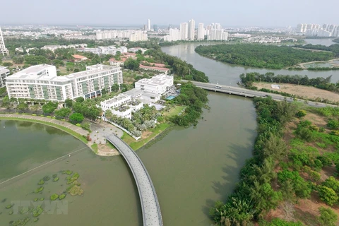Một khu đô thị ở Thành phố Hồ Chí Minh. (Nguồn: TTXVN)