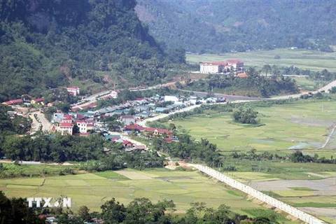Một góc xã vùng cao Lăng Can, huyện Lâm Bình, tỉnh Tuyên Quang. (Ảnh: Quang Đán/TTXVN)