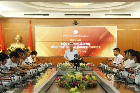 Thứ trưởng Nguyễn Thành Hưng phát biểu tại Lễ ra mắt. (Nguồn: Bộ Thông tin và Truyền thông)