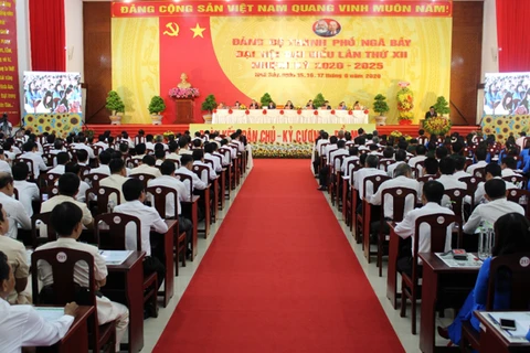 Quang cảnh đại hội. (Nguồn: Tinhuyhaugiang.org.vn)