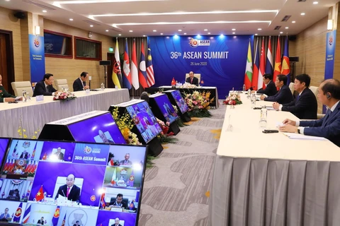 Quang cảnh Phiên toàn thể Hội nghị Cấp cao ASEAN lần thứ 36, tại Trung tâm Hội nghị Quốc tế (Hà Nội). (Ảnh: Thống Nhất/TTXVN)