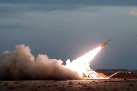 Một vụ phóng tên lửa của Iran. (Nguồn: AFP)