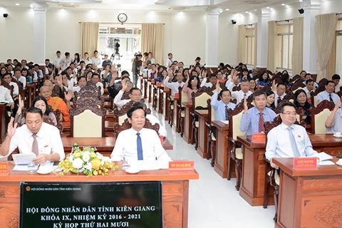 Đại biểu dự kỳ họp Hội đồng Nhân dân tỉnh Kiên Giang. (Nguồn: Kiengiang.gov.vn)