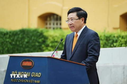 Ông Phạm Bình Minh, Ủy viên Bộ Chính trị, Phó Thủ tướng, Bí thư Ban cán sự đảng, Bộ trưởng Bộ Ngoại giao. (Nguồn: TTXVN)