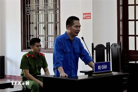 Bị cáo Đồng Văn Tuýnh tại phiên tòa. (Ảnh: Thanh Hải/TTXVN)
