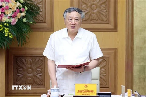 Ông Nguyễn Hòa Bình, Bí thư Trung ương Đảng, Chánh án Toà án Nhân dân Tối cao. (Nguồn: TTXVN)
