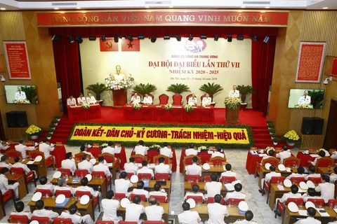 Ngày 11/10, tại Hà Nội, Đại hội đại biểu Đảng bộ Công an Trung ương lần thứ VII, nhiệm kỳ 2020-2025 tiến hành Phiên trù bị Đại hội. (Ảnh: Doãn Tấn/TTXVN)