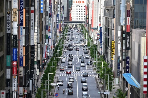 Một góc thủ đô Tokyo, Nhật Bản. (Ảnh: AFP/TTXVN)