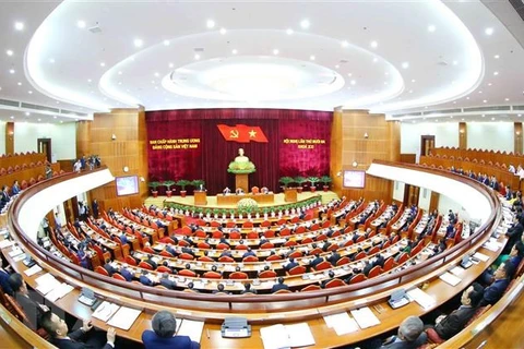 Quang cảnh Hội nghị lần thứ 13 Ban Chấp hành Trung ương Đảng khóa XII. (Nguồn: TTXVN)