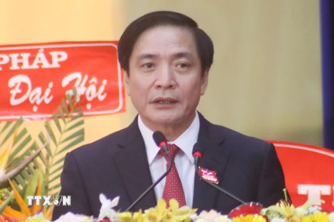 Ông Bùi Văn Cường, Ủy viên Trung ương Đảng, Bí thư Tỉnh ủy Đắk Lắk. (Ảnh: Tuấn Anh/TTXVN)