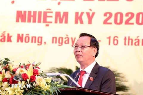 Ông Ngô Thanh Danh, Bí thư Tỉnh ủy Đắk Nông, nhiệm kỳ 2020-2025. (Ảnh: Hưng Thịnh/TTXVN)