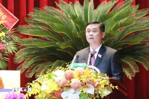 Đồng chí Thái Thanh Quý tái đắc cử Bí thư Tỉnh ủy Nghệ An. (Ảnh: Nguyễn Oanh/TTXVN)