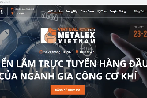 Thông tin về triển lãm trên trang metalexvietnam.com. 