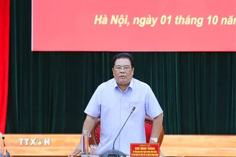 Ông Sơn Minh Thắng, Ủy viên Trung ương Đảng, Bí thư Đảng ủy Khối các cơ quan Trung ương. (Ảnh: Phương Hoa/TTXVN)