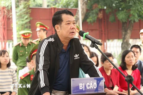 Bị cáo Nguyễn Văn Sướng tại phiên tòa. (Ảnh: Thái Hùng/TTXVN)