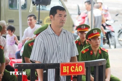 Năm 2016, đối tượng Trần Kiều Hưng bị Tòa án Nhân dân thành phố Bà Rịa tuyên phạt 2 năm tù về tội 'Làm giả con dấu, tài liệu của cơ quan, tổ chức.' (Ảnh: TTXVN phát)