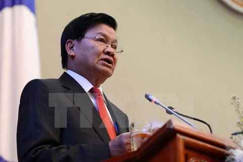 Thủ tướng Chính phủ nước Cộng hòa Dân chủ Nhân dân Lào Thongloun Sisoulith. (Nguồn: THX/TTXVN)