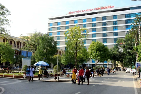 Bệnh viện Đa khoa tỉnh Thái Bình. (Ảnh: Thế Duyệt/TTXVN)