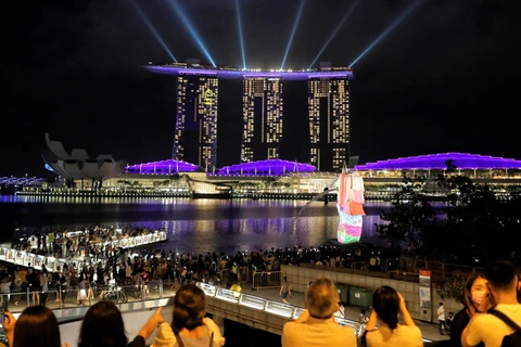 Nền kinh tế Singapore suy giảm mạnh. (Nguồn: Reuters)
