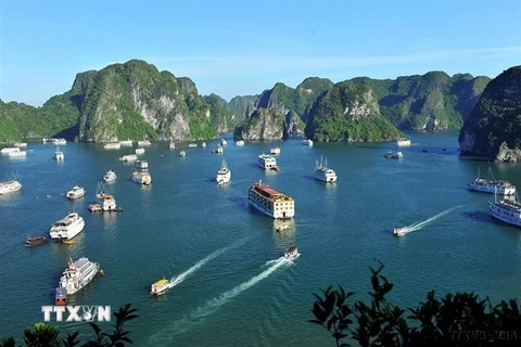 Một góc vịnh Hạ Long, Quảng Ninh. (Ảnh: TTXVN)