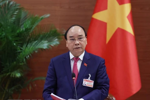 Thủ tướng Nguyễn Xuân Phúc phát biểu chỉ đạo tại phiên họp Thường trực Chính phủ với Ban Chỉ đạo Quốc gia phòng chống dịch COVID 19 chiều 29/1. (Ảnh: Thống Nhất/TTXVN)