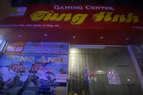 Điểm kinh doanh Game online tại số 256 Nguyễn Công Hòa. (Nguồn: Thanhphohaiphong.gov.vn)