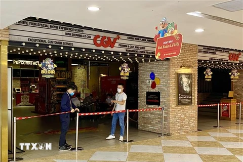 Rạp chiếu phim CGV trong toà nhà Vincom Đồng Khởi (quận 1). (Ảnh: Hồng Giang/TTXVN)