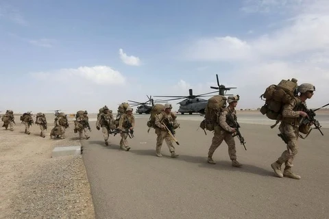 Các binh sỹ Mỹ tại tỉnh Helmand ở Afghanistan. (Nguồn: Reuters)