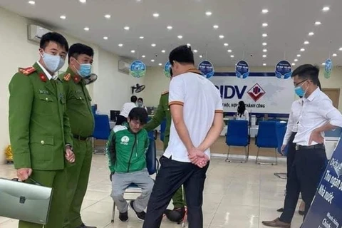 Đối tượng cướp ngân hàng bị bắt giữ. (Nguồn: Cand.com.vn)