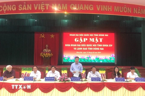 Ông Võ Văn Thưởng, Ủy viên Bộ Chính trị, Thường trực Ban Bí thư phát biểu. (Ảnh: Nguyễn Văn Việt/TTXVN)