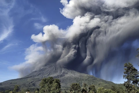 Núi lửa Sinabung. (Nguồn: AP)