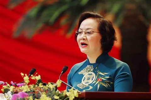 Bộ trưởng Nội vụ Phạm Thị Thanh Trà. (Nguồn: TTXVN)