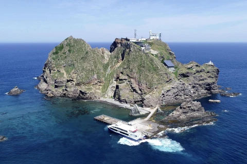 Quần đảo Dokdo mà Nhật Bản gọi là Takeshima. (Nguồn: Kyodo)