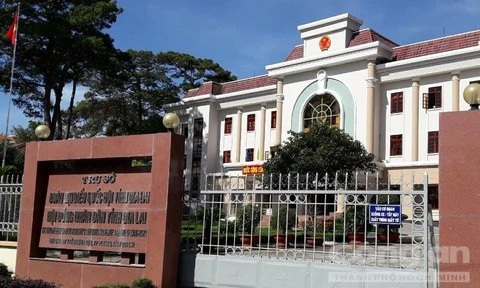 Trụ sở Đoàn đại biểu Quốc hội và Hội đồng Nhân dân tỉnh. (Nguồn: Công an Thành phố Hồ Chí Minh)