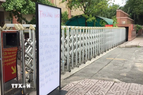 Bệnh viện Y dược Thành phố Hồ Chí Minh tạm dừng hoạt động khám chữa bệnh từ ngày 16/6. (Ảnh: Đinh HằngTTXVN)