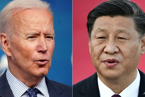 Tổng thống Mỹ Joe Biden (trái) và Chủ tịch Trung Quốc Tập Cận Bình. (Nguồn: AFP)