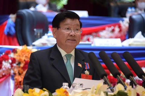 Tổng Bí thư Ban Chấp hành Trung ương Đảng Nhân dân Cách mạng Lào, Chủ tịch nước Cộng hòa Dân chủ Nhân dân Lào Thongloun Sisoulith. (Nguồn: TTXVN)
