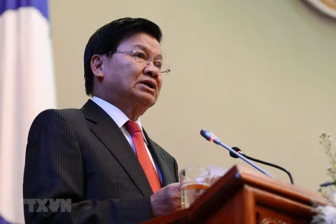 Tổng Bí thư Ban Chấp hành ﻿﻿﻿﻿﻿﻿﻿﻿Trung ương Đảng Nhân dân Cách mạng Lào, Chủ tịch nước Cộng hòa Dân chủ Nhân dân Lào Thongloun Sisoulith. (Nguồn: THX/TTXVN)