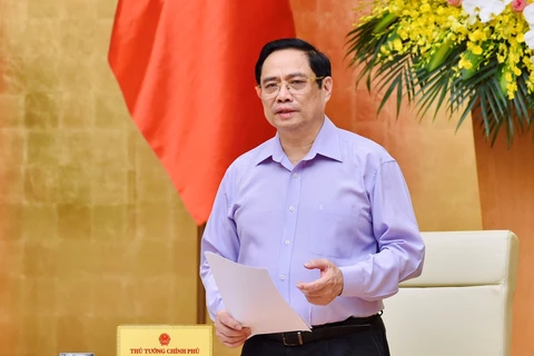 Thủ tướng Phạm Minh Chính phát biểu. (Nguồn: Baochinhphu.vn)