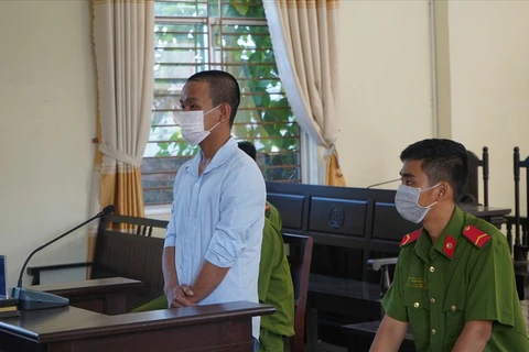 Bị cáo Nguyễn Hoài Vương tại tòa. (Nguồn: Báo Lao động)